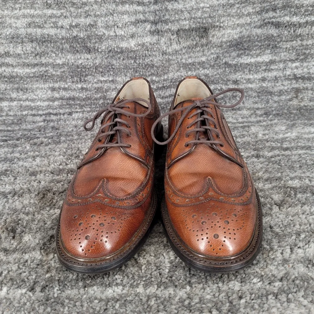 Imperial Grade Regal Wing Tip Brogue Brown Leather‎ Oxford USA Mens 7.5